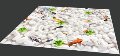 How does a UV printer print a magical 3D floor?